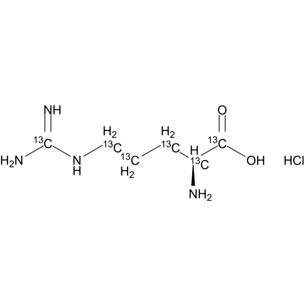 L-Arginine-13C6 hydrochloride ((S)-(+)-Arginine-13C6 hydrochloride) 201740-91-2